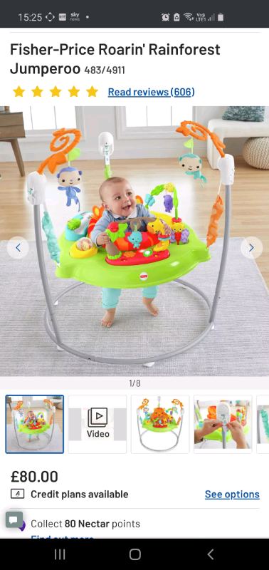 argos jumperoo space saver